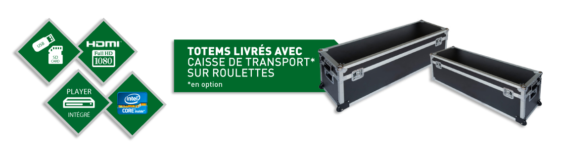 Ecrans et totems tactiles