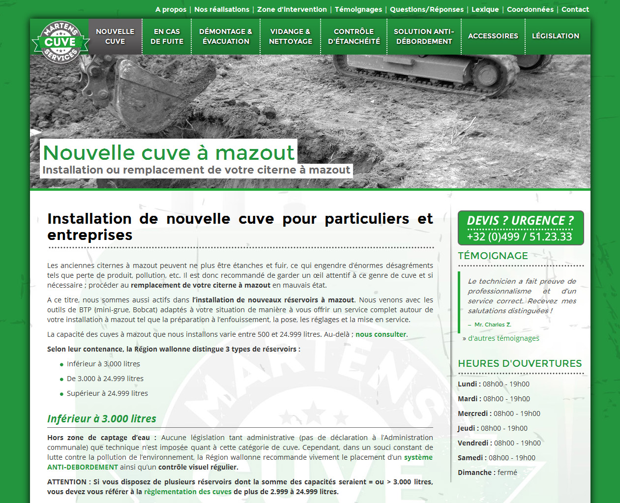 Martens Cuve Services