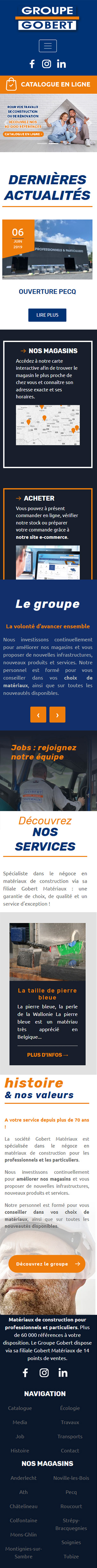 Gobert Mat&eacute;riaux