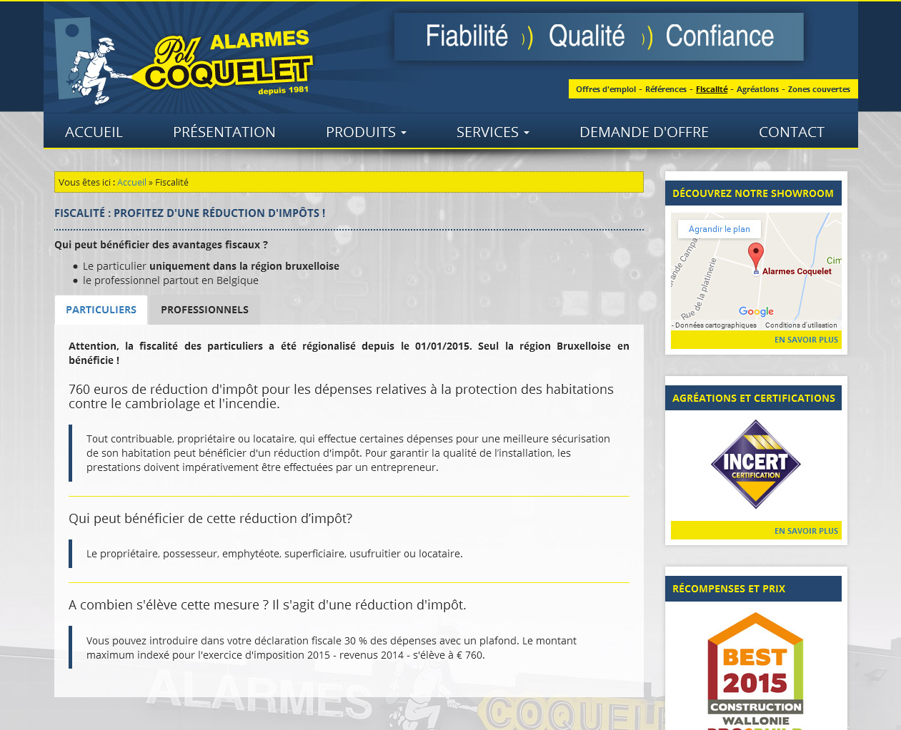 Alarmes Coquelet