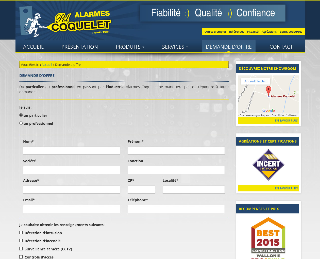 Alarmes Coquelet